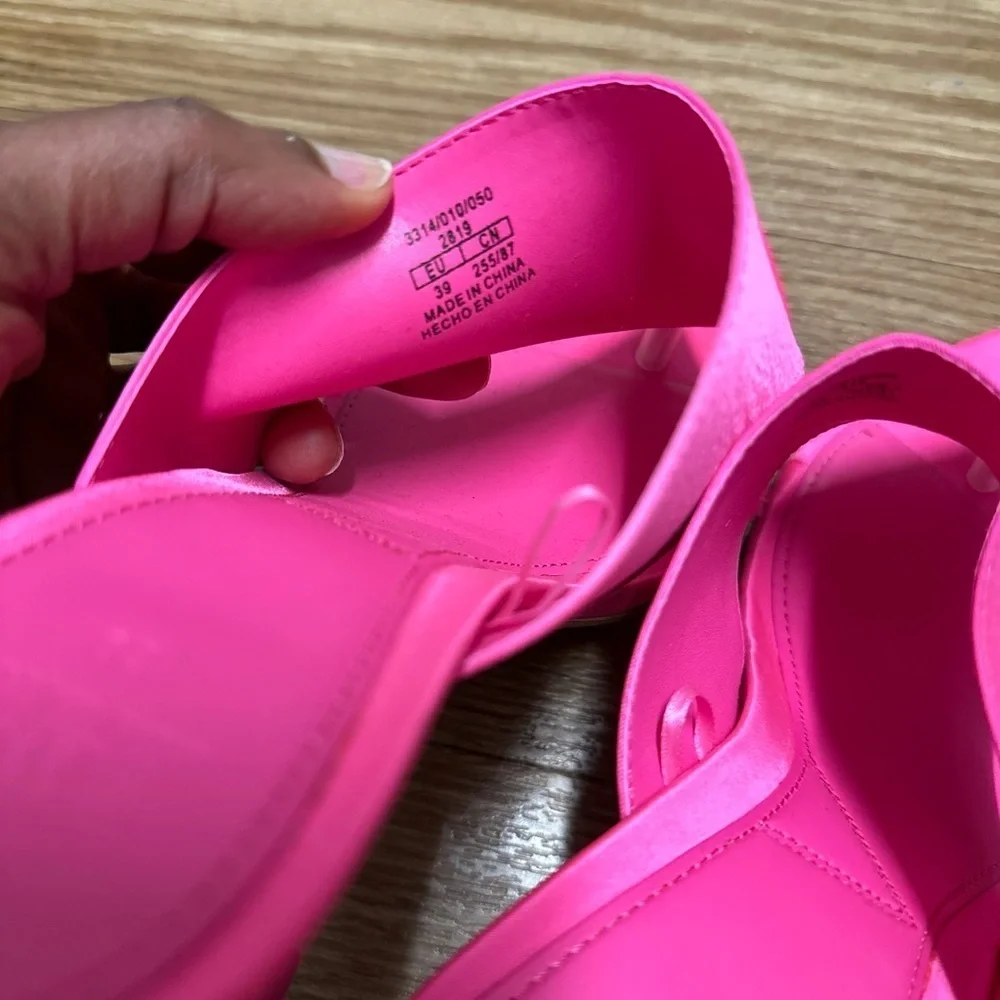 Zara pink pointed toe sandals - Picture 10 of 13